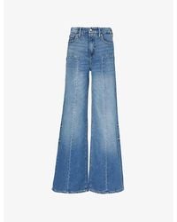 GOOD AMERICAN - Relaxed-fit Wide-leg High-rise Stretch-denim Blend Jeans - Lyst