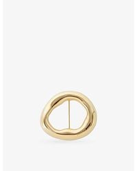 JOSEPH - Bean-Toned Metal Brooch - Lyst