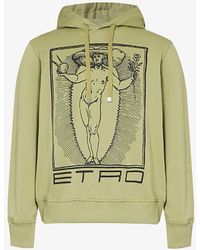 Etro - Graphic-print Relaxed-fit Cotton-jersey Hoody - Lyst