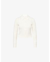 GOOD AMERICAN - The Ladder Ribbed Woven Cardigan - Lyst