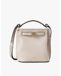 Mulberry - Mini Islington Grained Leather Bucket Bag - Lyst