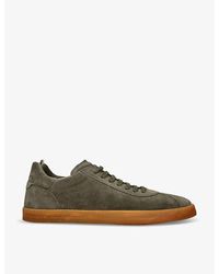 Officine Creative - Karma Light Logo-embellished Low-top Suede Trainers - Lyst
