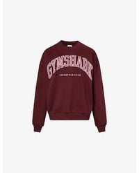 GYMSHARK - Collegiate Crew-Neck Cotton-Blend Sweatshirt - Lyst