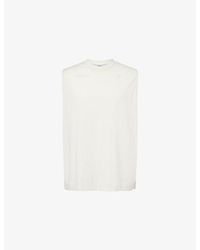 GYMSHARK - Condition Club Logo-Print Stretch-Woven Tank Top - Lyst
