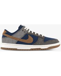 Nike - Dunk Low Brand-embroidered Leather Low-top Trainers - Lyst
