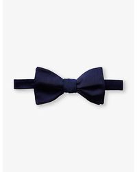 Eton - Vy Blue Self-tied Silk Bow Tie - Lyst
