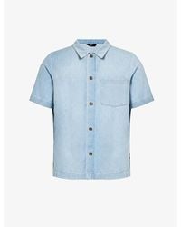 7 For All Mankind - Short-sleeved Patch-pocket Shirt X - Lyst