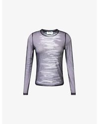 Ph5 - Betta Embellished Mesh Woven Top - Lyst