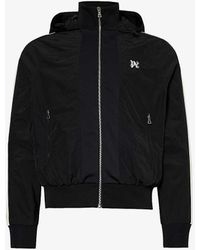 Palm Angels - Monogram Brand-patch Regular-fit Shell Hooded Track Jacket - Lyst