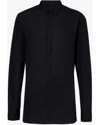 Givenchy - 4g Logo-embroidered Slim-fit Cotton-poplin Shirt - Lyst