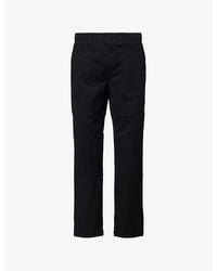 Arne - Straight-Leg Worker Cotton-Blend Trousers - Lyst