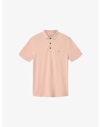 AllSaints - Reform Logo-Embroidered Cotton-Piqué Polo Shirt - Lyst