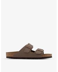 Birkenstock - Arizona Two-Strap Faux-Leather Sandals - Lyst