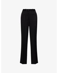 Theory - Straight-Leg Tailored Crepe Trousers - Lyst
