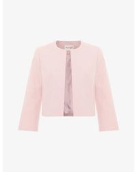 Phase Eight - Elizabeth Round-Neck Stretch-Woven Jacket - Lyst