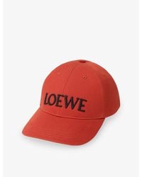 Loewe - Classic Logo-Embroidered Cotton Baseball Cap - Lyst