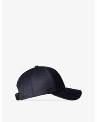Eton - Contrast-Piping Brushed-Texture Stretch-Wool Baseball Cap - Lyst