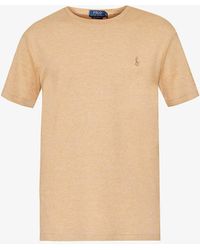 Polo Ralph Lauren - Logo-embroidered Short-sleeve Cotton-jersey T-shirt X - Lyst