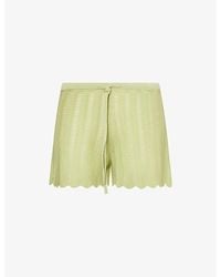 Devon Windsor - Ivy Open-Knit Shorts - Lyst