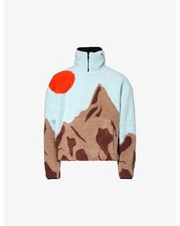 Market - Peaked Graphic-design Relaxed-fit Fleece Jacket X - Lyst