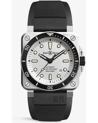 Bell & Ross Br0392-rco-ce/srb Aviation Ceramic And Rubber Automatic Watch in Black for Men | Lyst UK