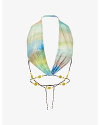 Jaded London - Soleila Halter-Neck Woven Top - Lyst
