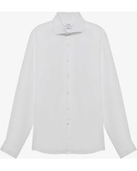 Reiss - Ruban Regular-fit Long-sleeve Linen Shirt X - Lyst