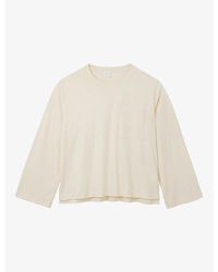 The White Company - Pocket-Detail Relaxed-Fit Cotton-Jersey Top - Lyst