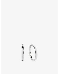 Monica Vinader - Essential Small Sterling- Hoop Earrings - Lyst