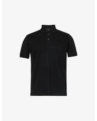 Emporio Armani - Logo-embroidered Short-sleeve Cotton Polo Shirt - Lyst