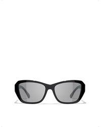 Chanel - Ch5516 Butterfly-frame Acetate Sunglasses - Lyst