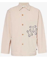 Honor The Gift - Seersucker Brand-embroidered Woven Jacket - Lyst