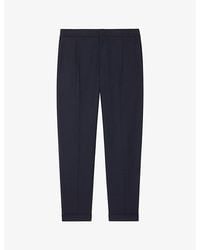 Reiss - Brighton Relaxed-Fit Tapered Woven Trousers - Lyst