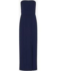 Whistles - Gemma Strapless Stretch Recycled-polyester Maxi Dress - Lyst