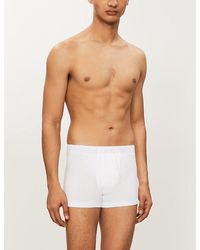 Hanro - Basic Slim-Fit Cotton-Blend Trunks - Lyst