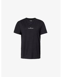 Maison Margiela - Brand-Embroidery Short-Sleeve Cotton-Jersey T-Shirt - Lyst