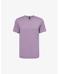 lululemon - Fundamental Rubberised-logo Stretch-woven T-shirt - Lyst