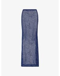 Cheap Monday - Fontelina Crochet Cotton-Blend Knit Maxi Skirt - Lyst