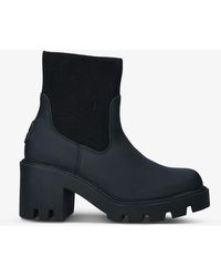 Carvela Kurt Geiger Splash Chunky-soled Heeled Rubber Ankle Boots - Black