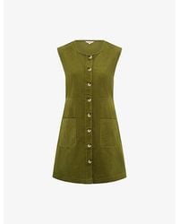 OMNES - Bunni Sleeveless Cotton-Corduroy Mini Dress - Lyst