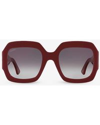 Cartier - Ct0434s Butterfly-frame Acetate Sunglasses - Lyst