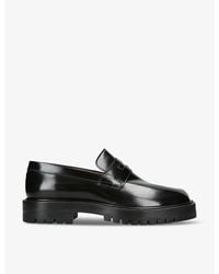 Maison Margiela - Tabi County Panelled Brushed-Leather Loafers - Lyst