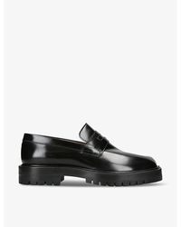 Maison Margiela - Tabi County Panelled Brushed-Leather Loafers - Lyst