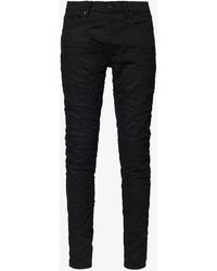 Purple Brand - Five-pocket Slim-fit Slim-leg Stretch-denim Jeans - Lyst