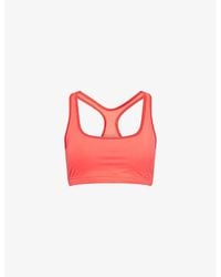 ADANOLA - Ultimate Racer Back Piping Stretch-Jersey Bra - Lyst