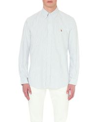 Polo Ralph Lauren - Long-sleeved Button-down Custom-fit Cotton Oxford Shirt - Lyst