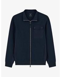 BOGGI - Patch-Pocket Zipped Cotton-Blend Sweatshirt - Lyst