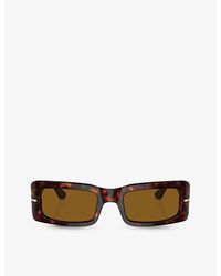 Persol - Po3332s Francis Rectangle-frame Acetate Sunglasses - Lyst