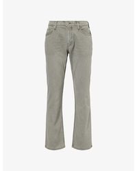 PAIGE - Normandie Straight-Leg Stretch-Denim Jeans - Lyst