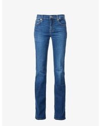 7 For All Mankind - Bootcut Mid-Rise Stretch-Denim Jeans - Lyst